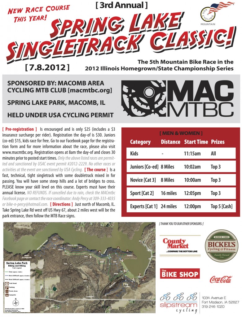 2012 Spring Lake Singletrack Classic